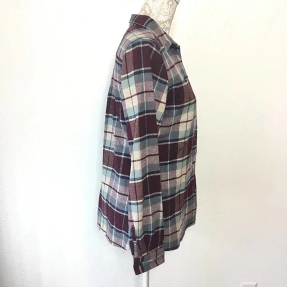 Woolrich Flannel Plaid MED Cotton Button Down 1236 - Picture 2 of 7